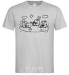 Men's T-Shirt Beasts in the sandbox grey фото