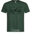 Men's T-Shirt Beasts in the sandbox bottle-green фото