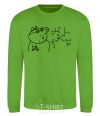 Sweatshirt Daddy Pig and Nail orchid-green фото