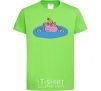 Kids T-shirt Papa Pig and the Ducks orchid-green фото