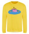 Sweatshirt Papa Pig and the Ducks yellow фото