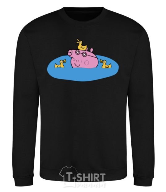 Sweatshirt Papa Pig and the Ducks black фото