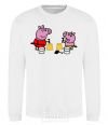 Sweatshirt Peppa and George at the beach White фото