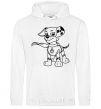 Men`s hoodie Marshall's a super hero White фото