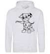 Men`s hoodie Marshall's a super hero sport-grey фото