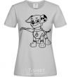 Women's T-shirt Marshall's a super hero grey фото