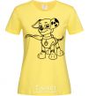 Women's T-shirt Marshall's a super hero cornsilk фото