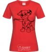 Women's T-shirt Marshall's a super hero red фото