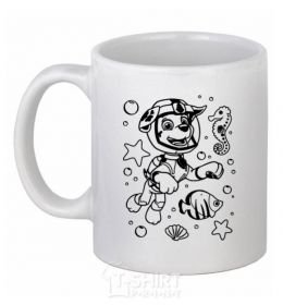 Ceramic mug Marshall Underwater World White фото