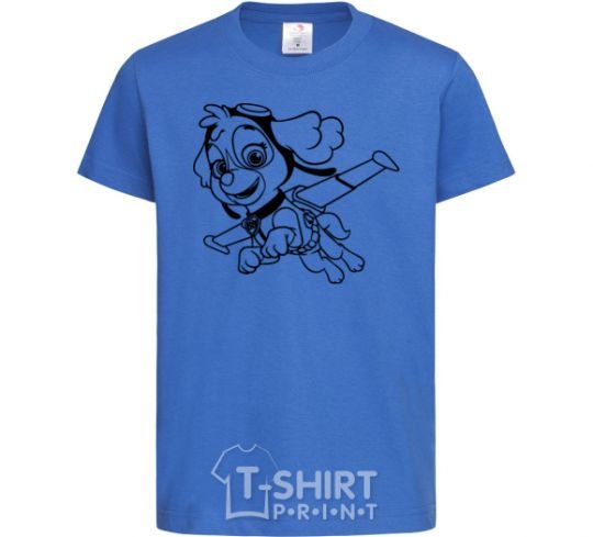 Детская футболка Скай Ярко-синий фото