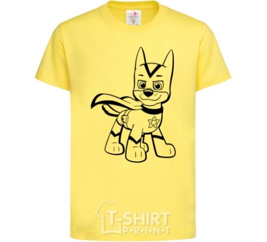 Kids T-shirt Super Chase cornsilk фото