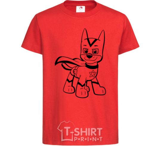 Kids T-shirt Super Chase red фото