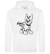 Men`s hoodie Super Chase White фото
