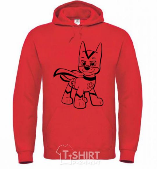 Men`s hoodie Super Chase bright-red фото