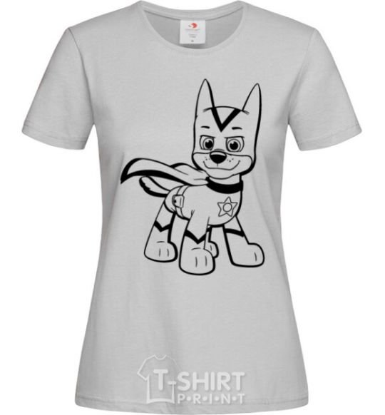 Women's T-shirt Super Chase grey фото