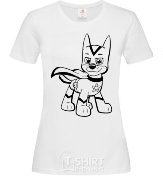 Women's T-shirt Super Chase White фото