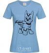 Women's T-shirt Super Chase sky-blue фото