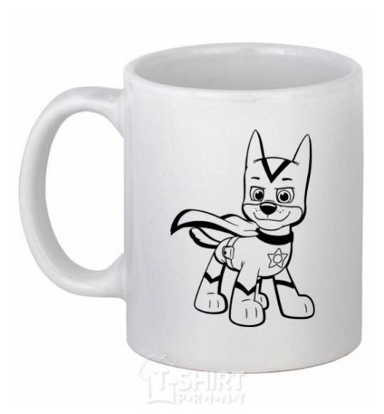 Ceramic mug Super Chase White фото