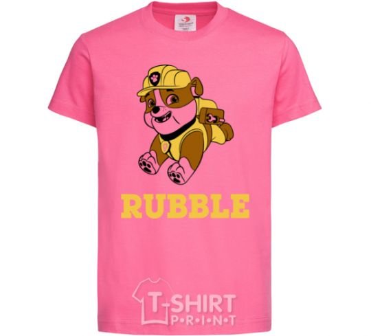 Детская футболка Rubble Ярко-розовый фото