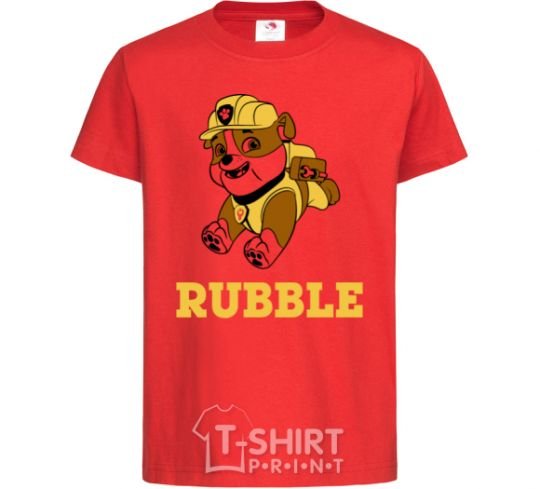 Kids T-shirt Rubble red фото