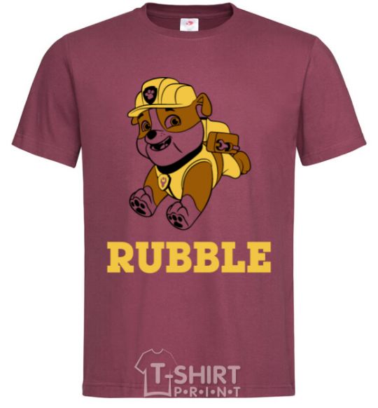 Men's T-Shirt Rubble burgundy фото