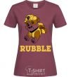 Женская футболка Rubble Бордовый фото
