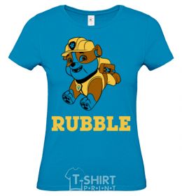Women's T-shirt Rubble sky-blue фото