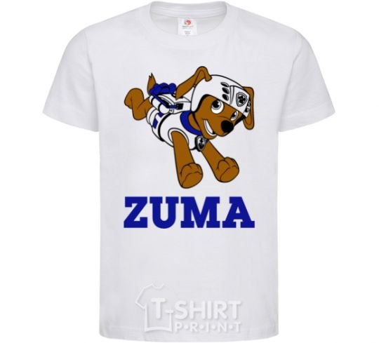 Kids T-shirt Zuma White фото