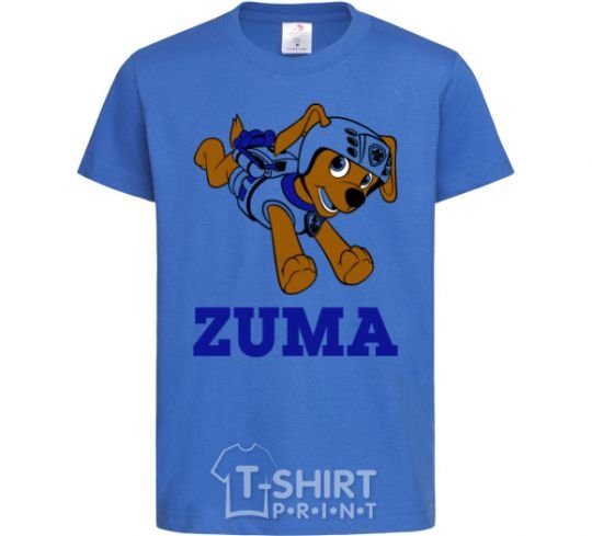 Детская футболка Zuma Ярко-синий фото