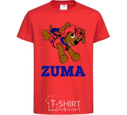 Kids T-shirt Zuma red фото