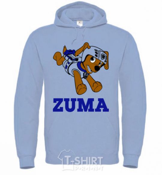 Men`s hoodie Zuma sky-blue фото