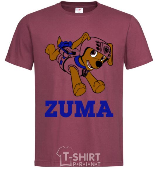 Men's T-Shirt Zuma burgundy фото
