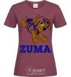 Women's T-shirt Zuma burgundy фото