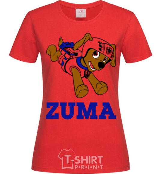 Women's T-shirt Zuma red фото