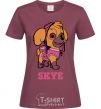 Women's T-shirt Skye burgundy фото