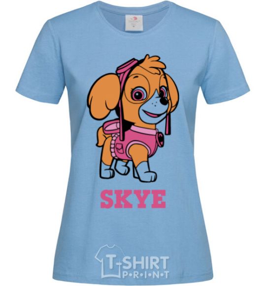 Women's T-shirt Skye sky-blue фото