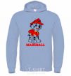 Men`s hoodie Marshall sky-blue фото