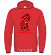 Men`s hoodie Marshall bright-red фото