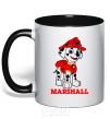 Mug with a colored handle Marshall black фото