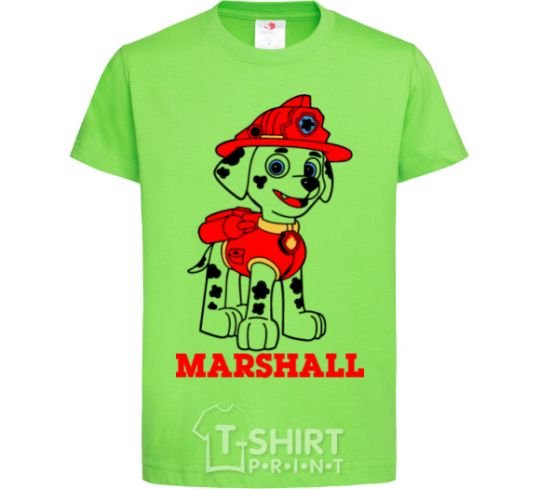 Kids T-shirt Marshall orchid-green фото