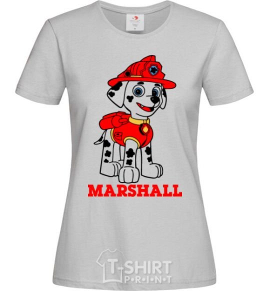 Women's T-shirt Marshall grey фото