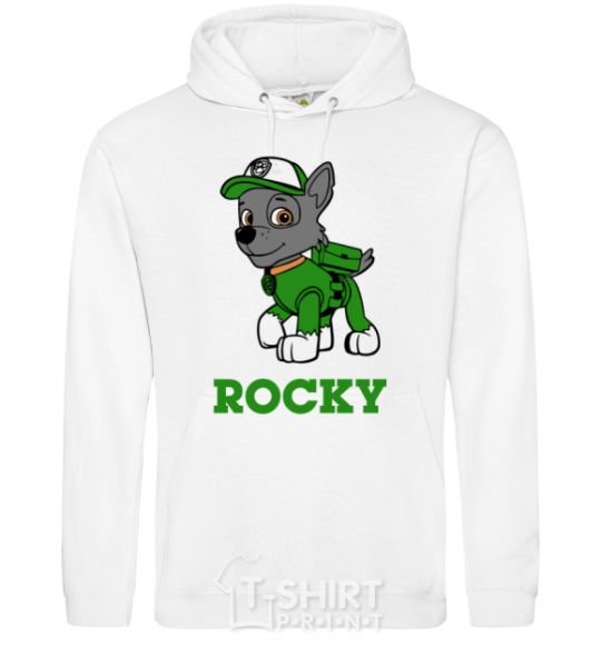 Men`s hoodie Rocky White фото