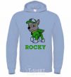 Men`s hoodie Rocky sky-blue фото