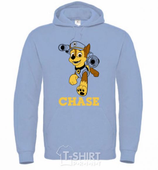 Men`s hoodie Chase sky-blue фото