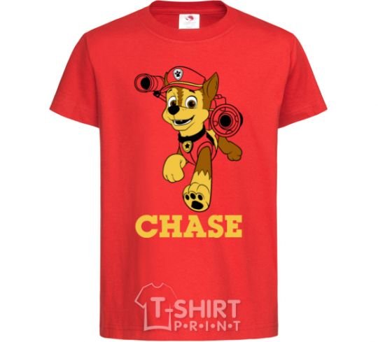 Kids T-shirt Chase red фото