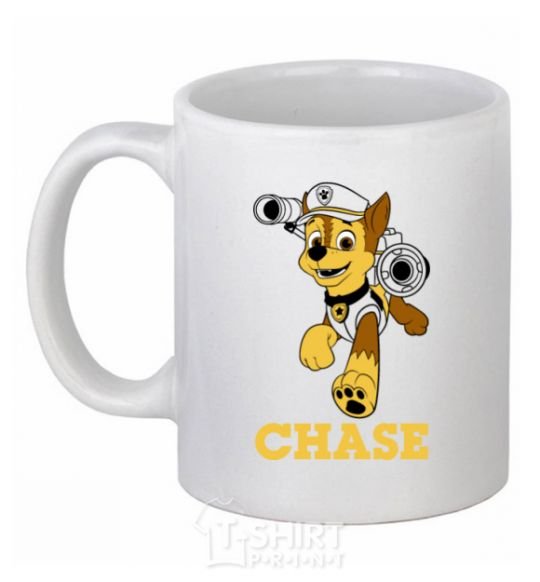 Ceramic mug Chase White фото