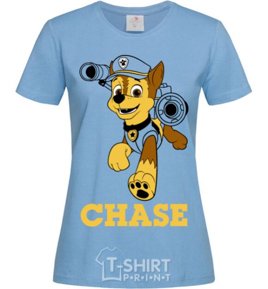 Women's T-shirt Chase sky-blue фото
