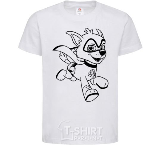 Kids T-shirt Super Rocky White фото