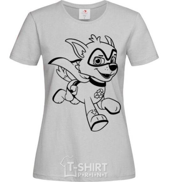 Women's T-shirt Super Rocky grey фото