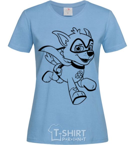 Women's T-shirt Super Rocky sky-blue фото